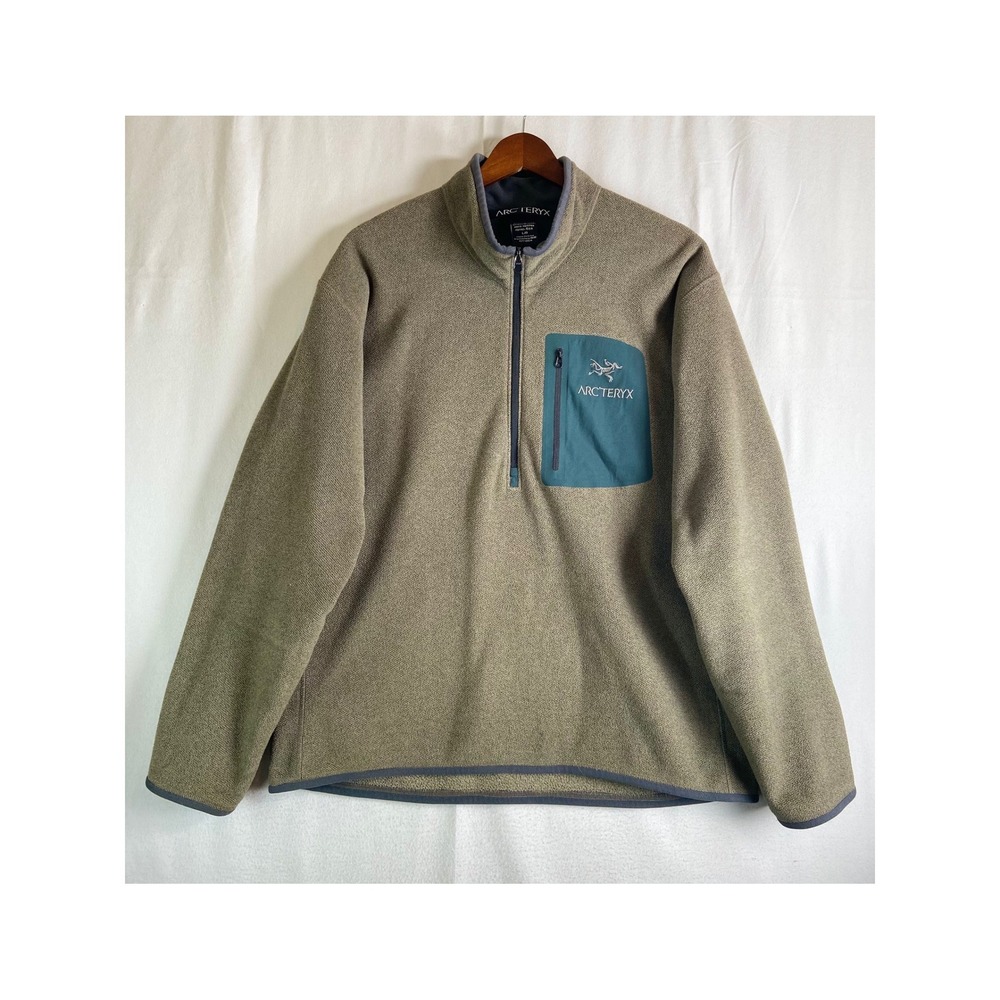 Vintage Arc'teryx Polartec Fleece Pullover Men L Canada Olive Half Zip Gorpcore